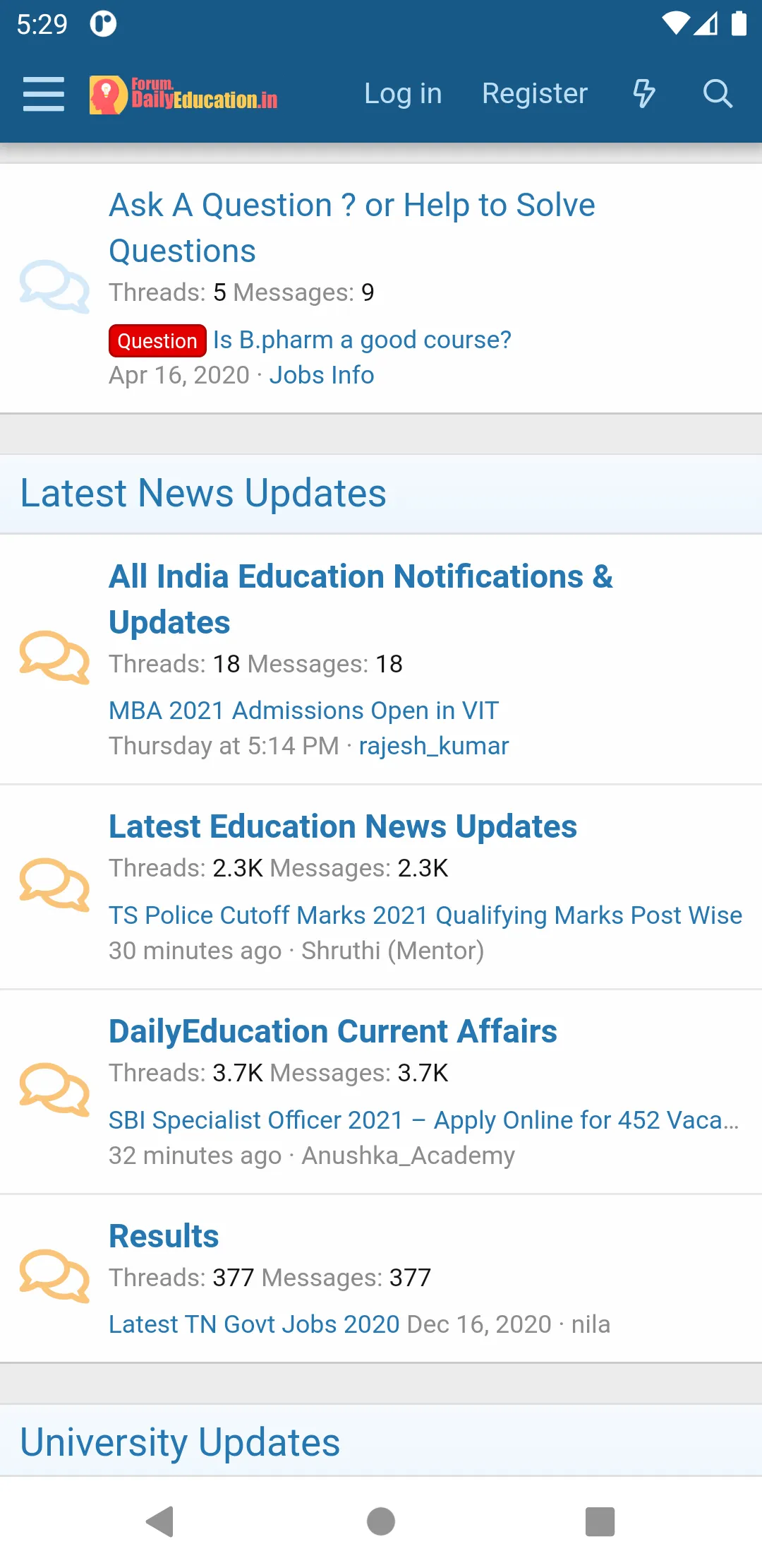 DailyEducation.in • Jobs,Notif | Indus Appstore | Screenshot