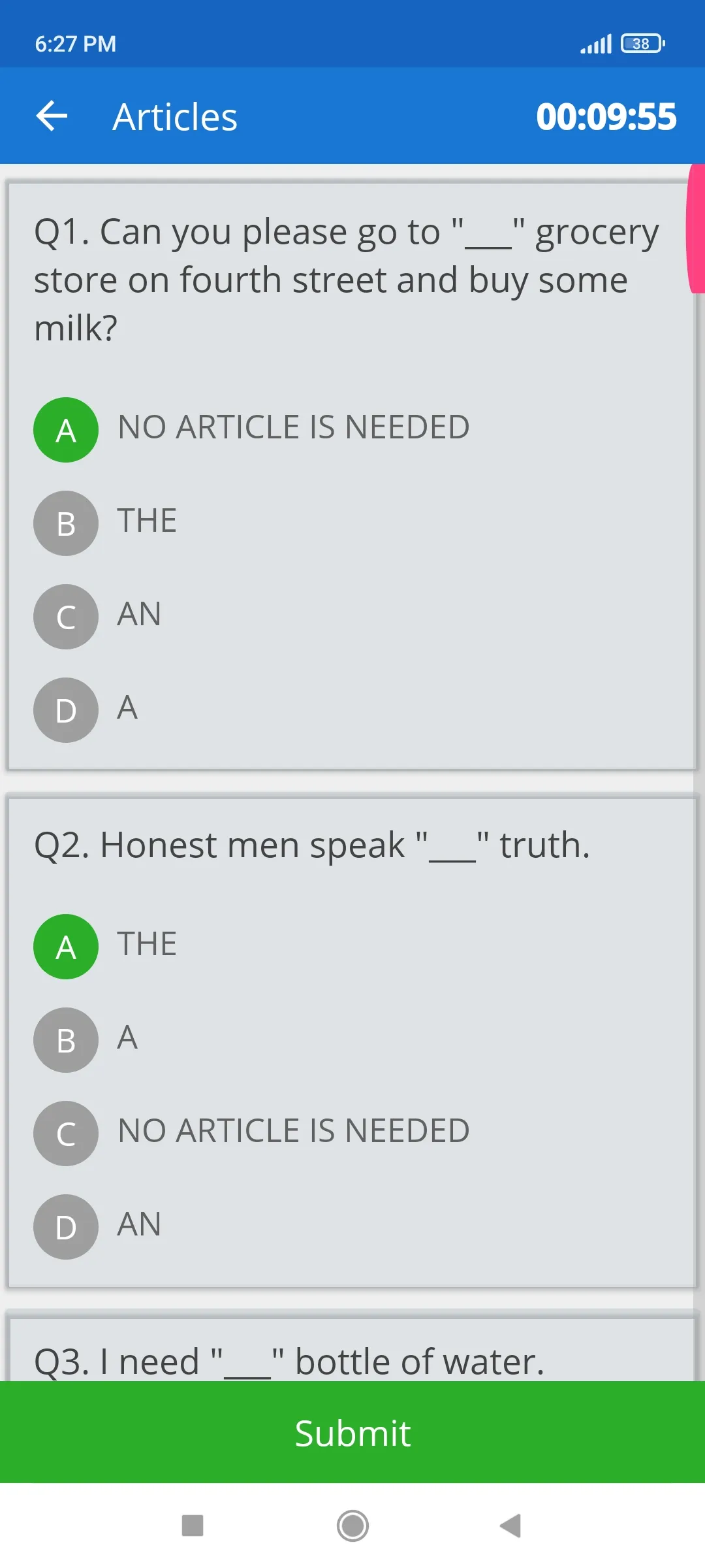 MCQ English Grammar Objective | Indus Appstore | Screenshot