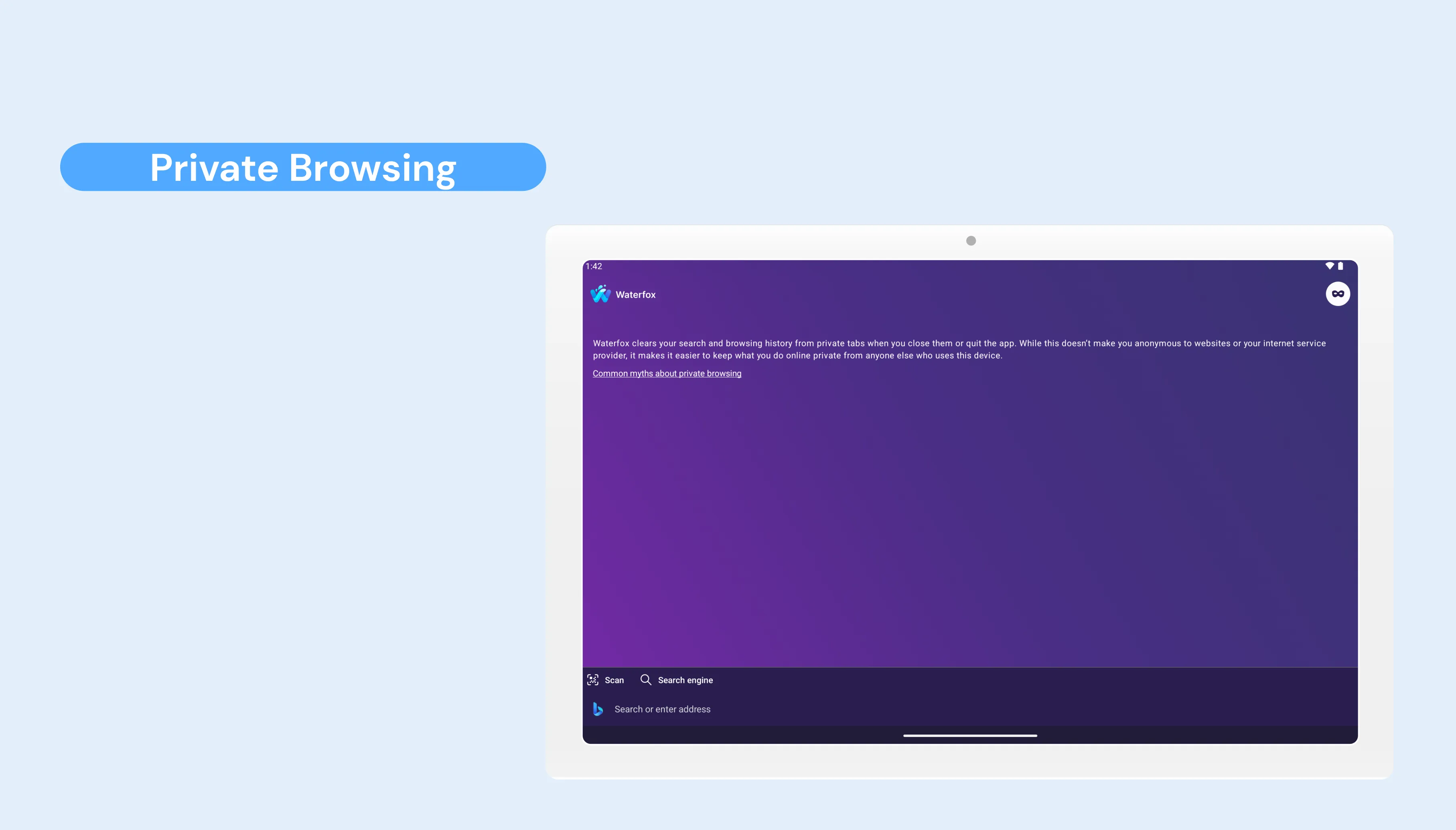 Waterfox: Privacy Web Browser | Indus Appstore | Screenshot