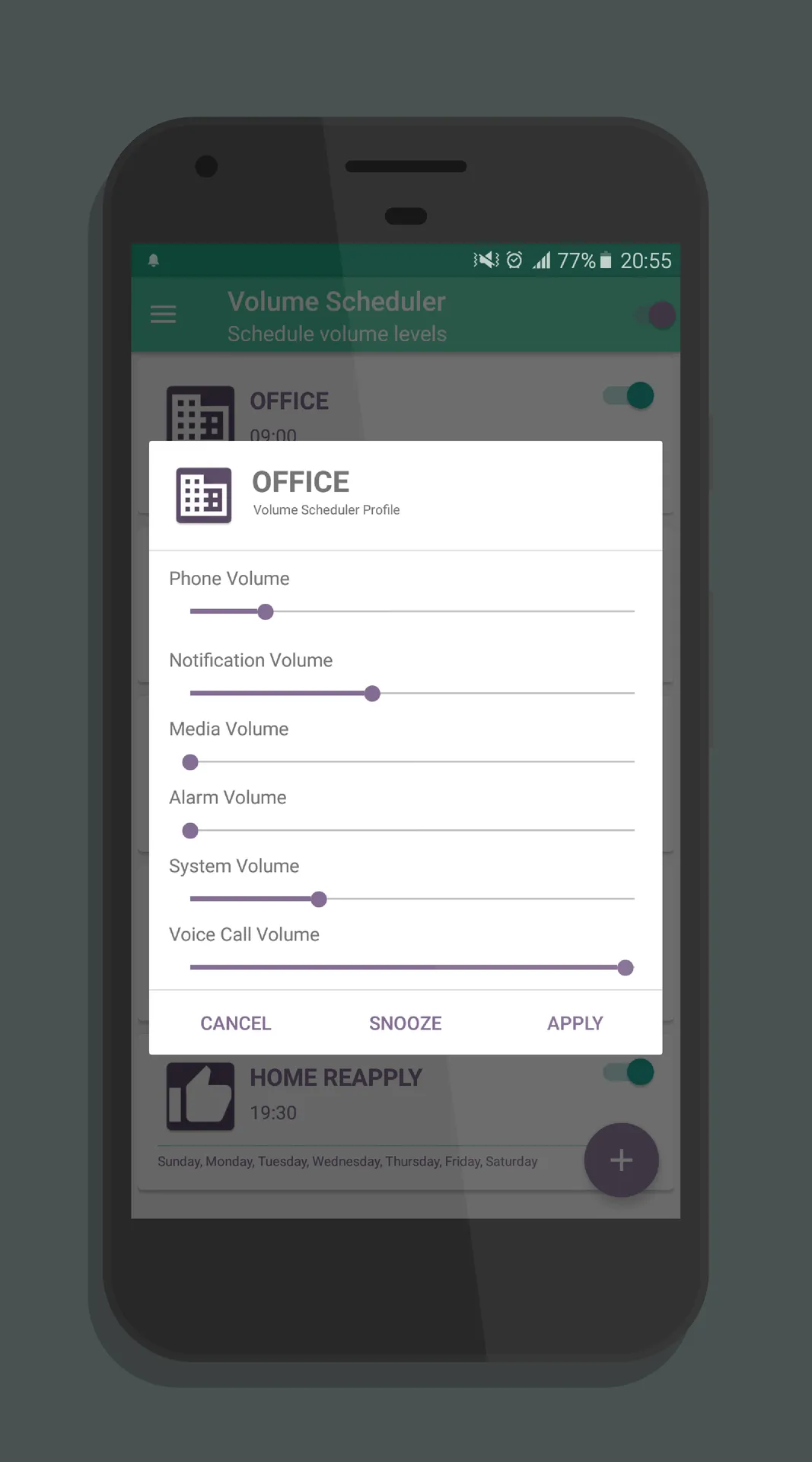 Volume Scheduler | Indus Appstore | Screenshot