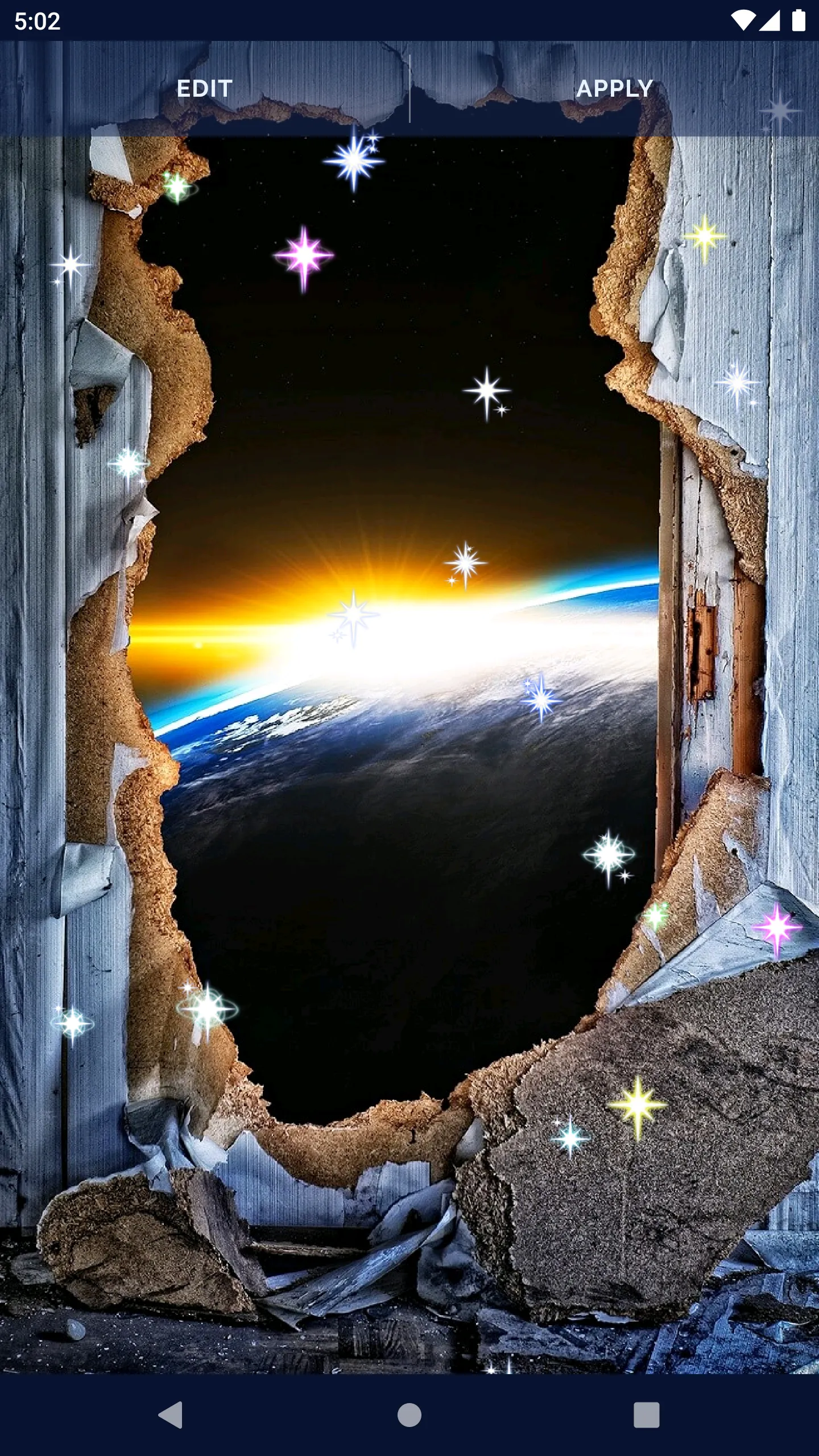 Galaxy Universe Live Wallpaper | Indus Appstore | Screenshot