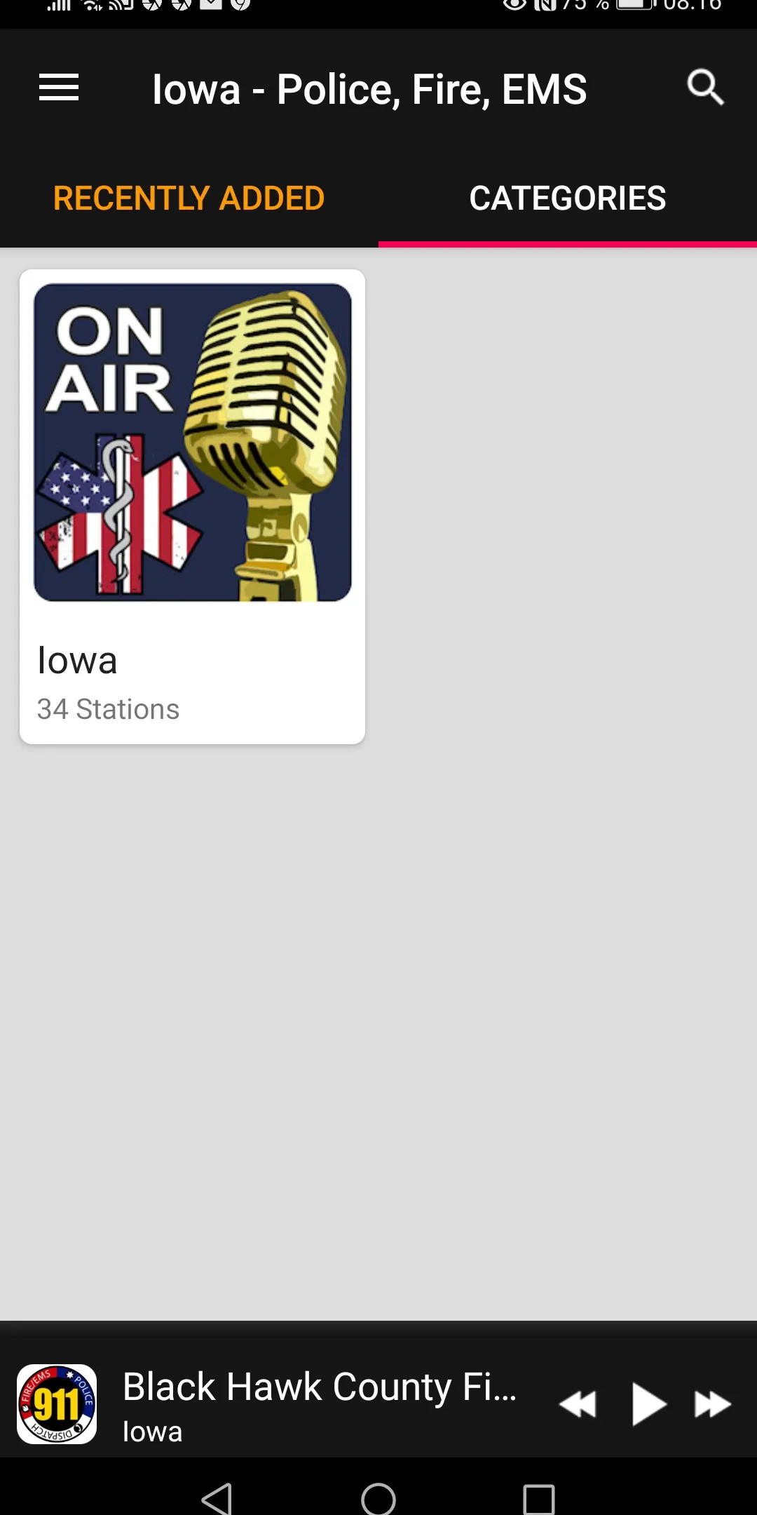 Police Scanner Radio - Iowa | Indus Appstore | Screenshot