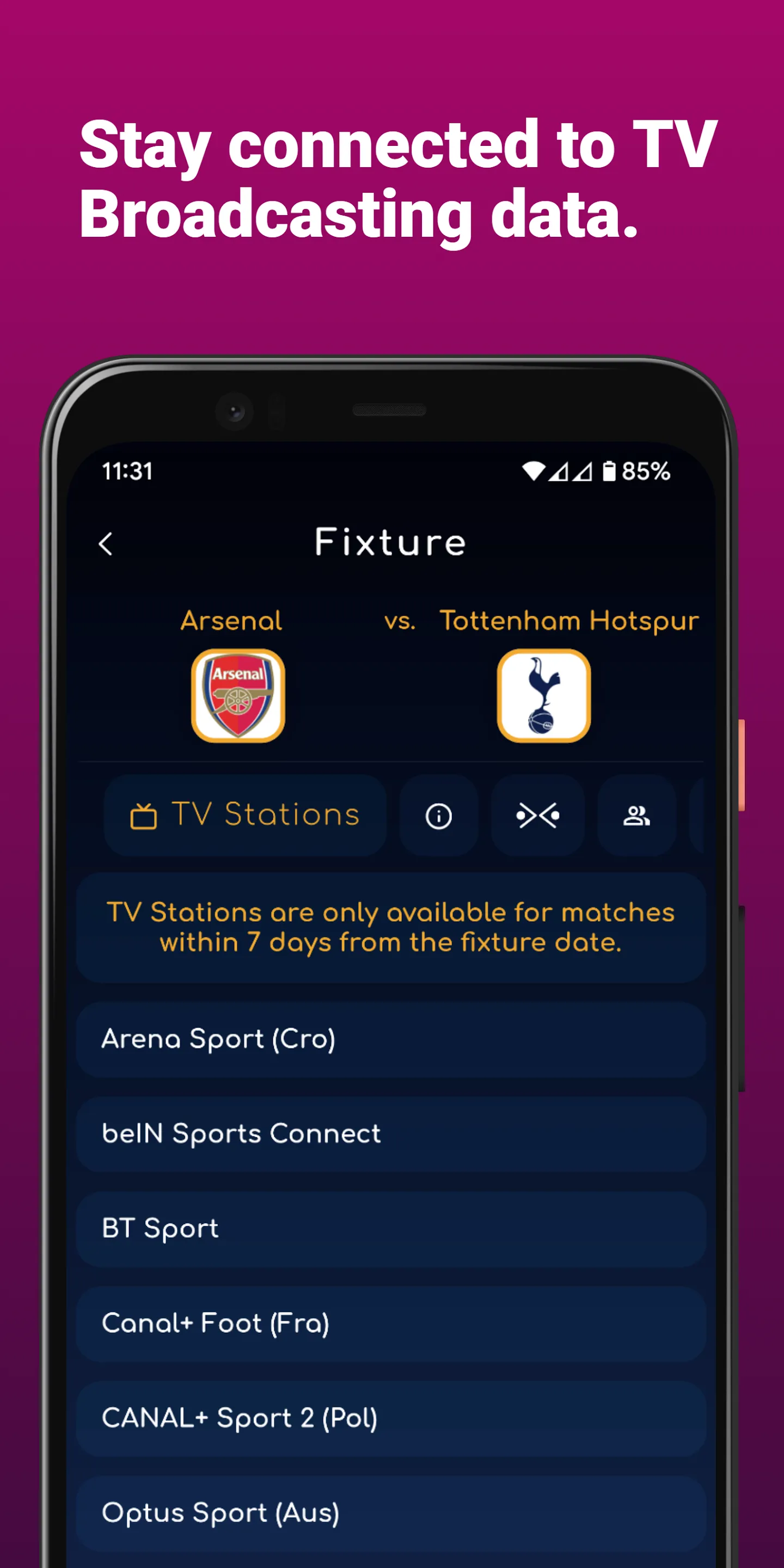 Live Football TV - ScoreStack | Indus Appstore | Screenshot