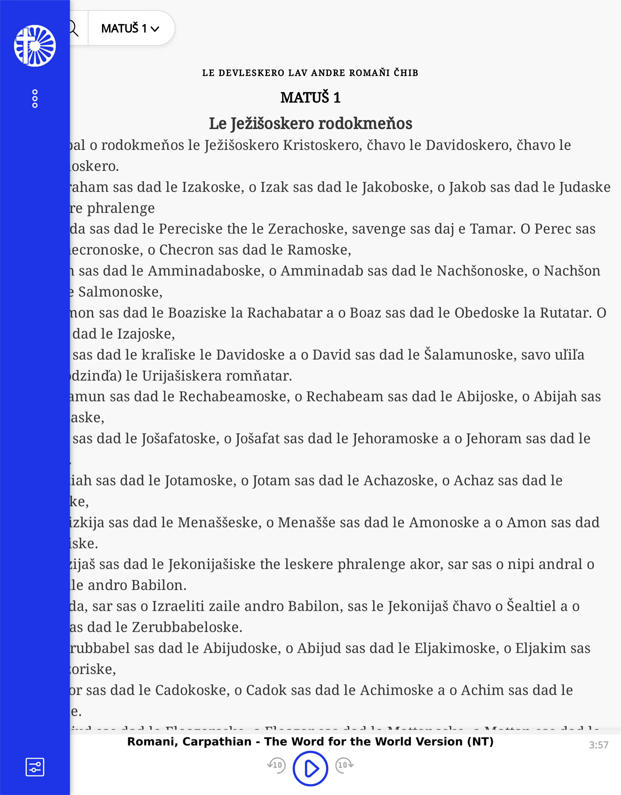 E Biblia Andre Romaňi Čhib | Indus Appstore | Screenshot