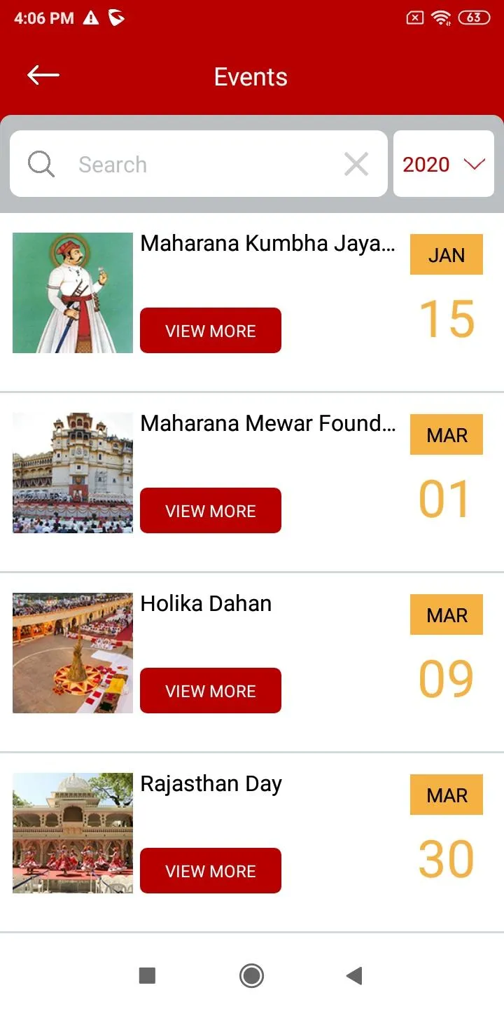 The Palace Calendar | Indus Appstore | Screenshot