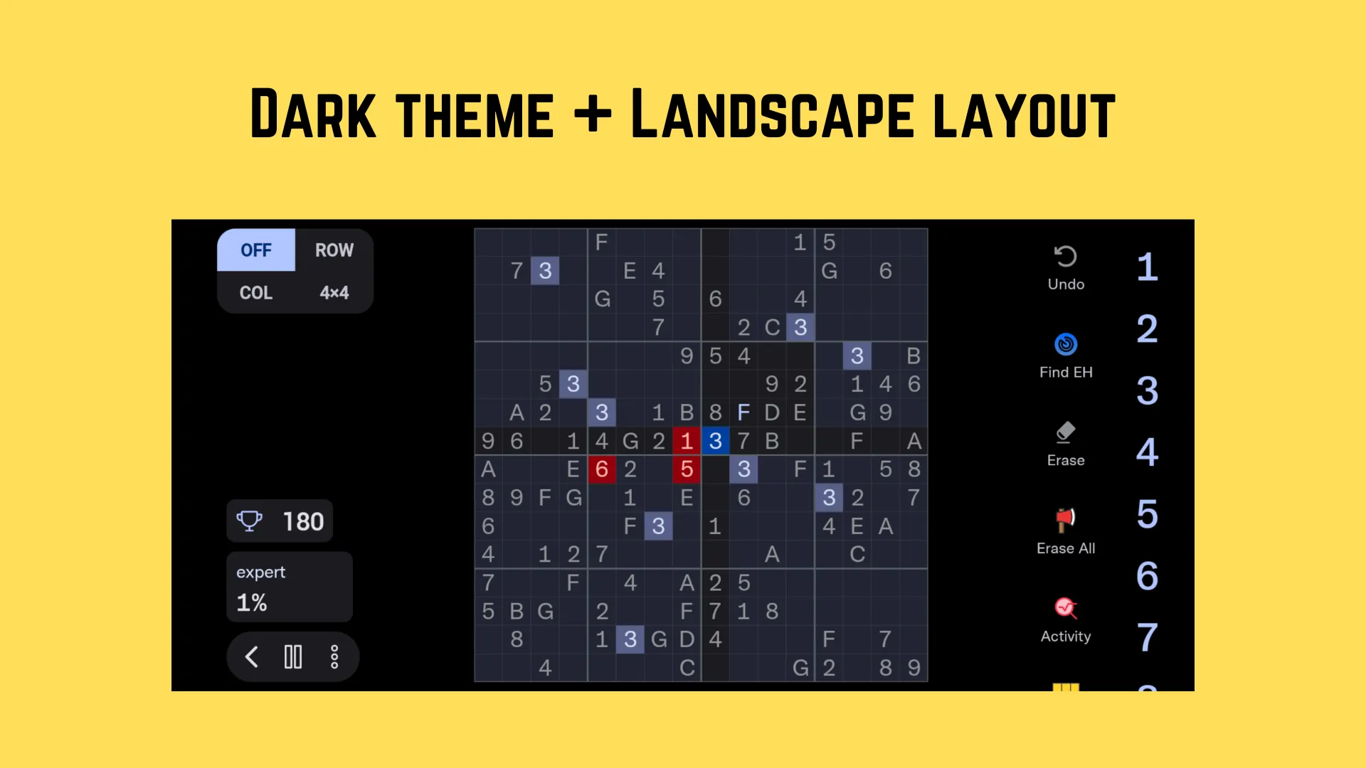 6x6, 9x9, 12x12, 16x16 Sudoku | Indus Appstore | Screenshot