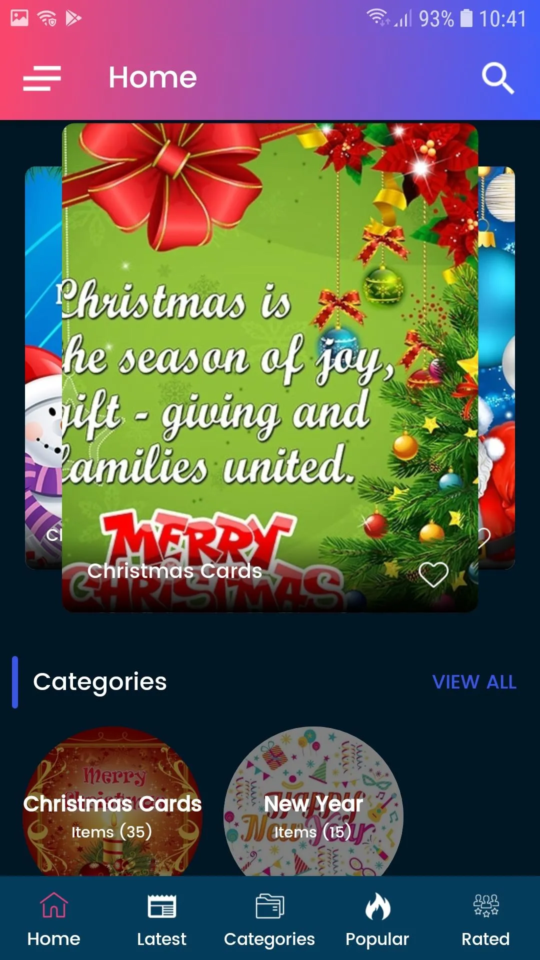 100+ Christmas Greeting Cards | Indus Appstore | Screenshot