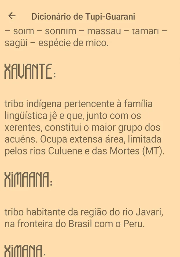 Dicionário de Tupi-Guarani | Indus Appstore | Screenshot