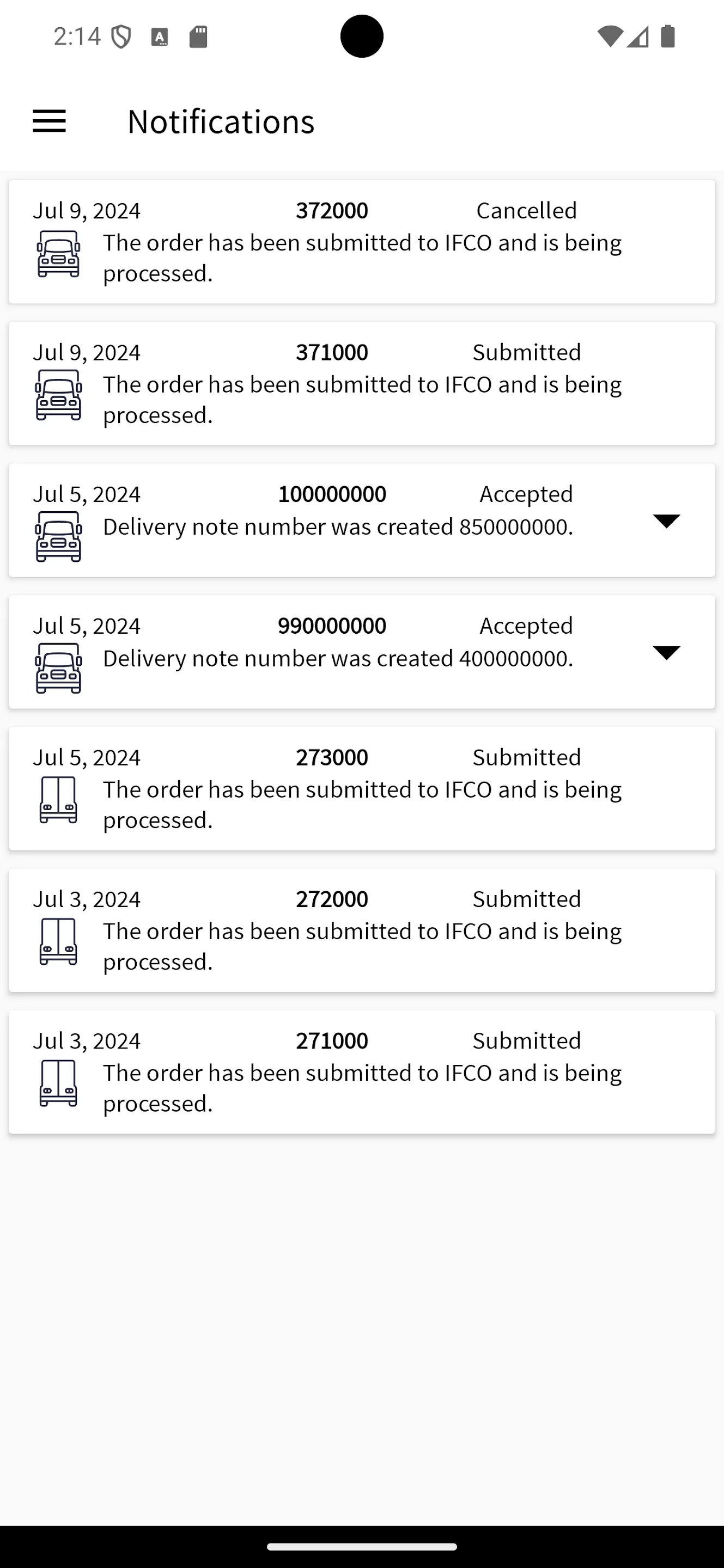 MyIFCO™ order app | Indus Appstore | Screenshot