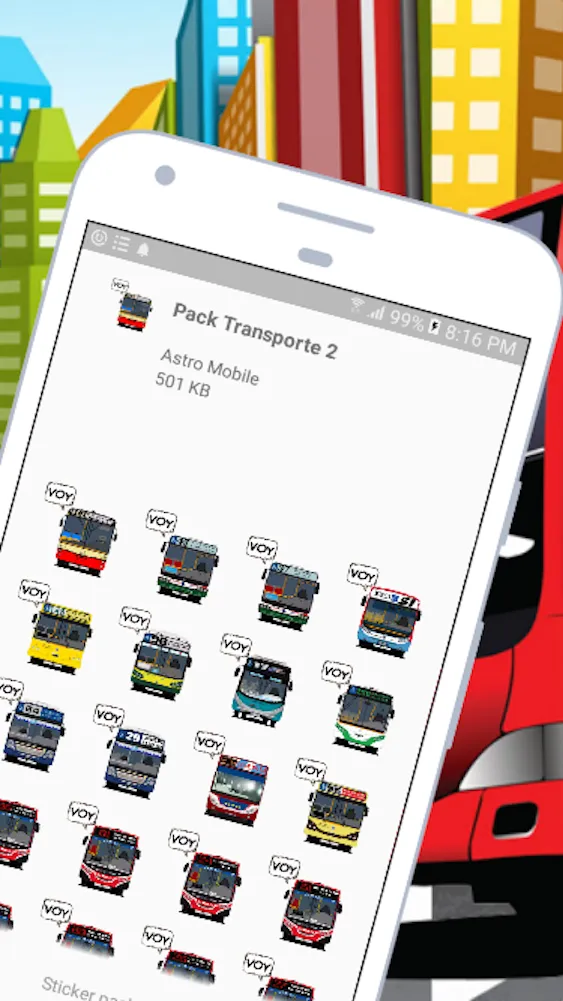 Stickers de Transportes | Indus Appstore | Screenshot