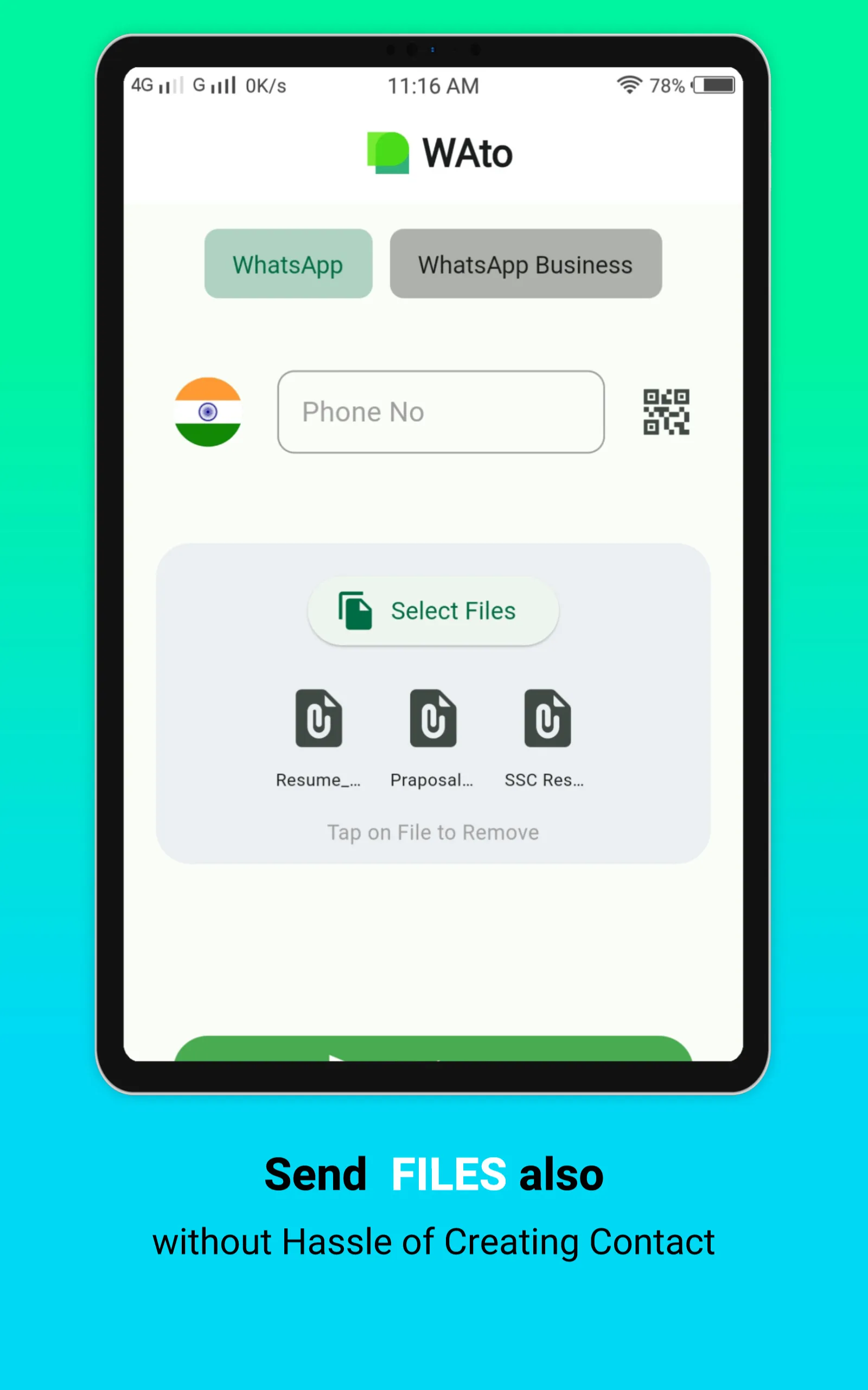 WAto - Message Without Contact | Indus Appstore | Screenshot