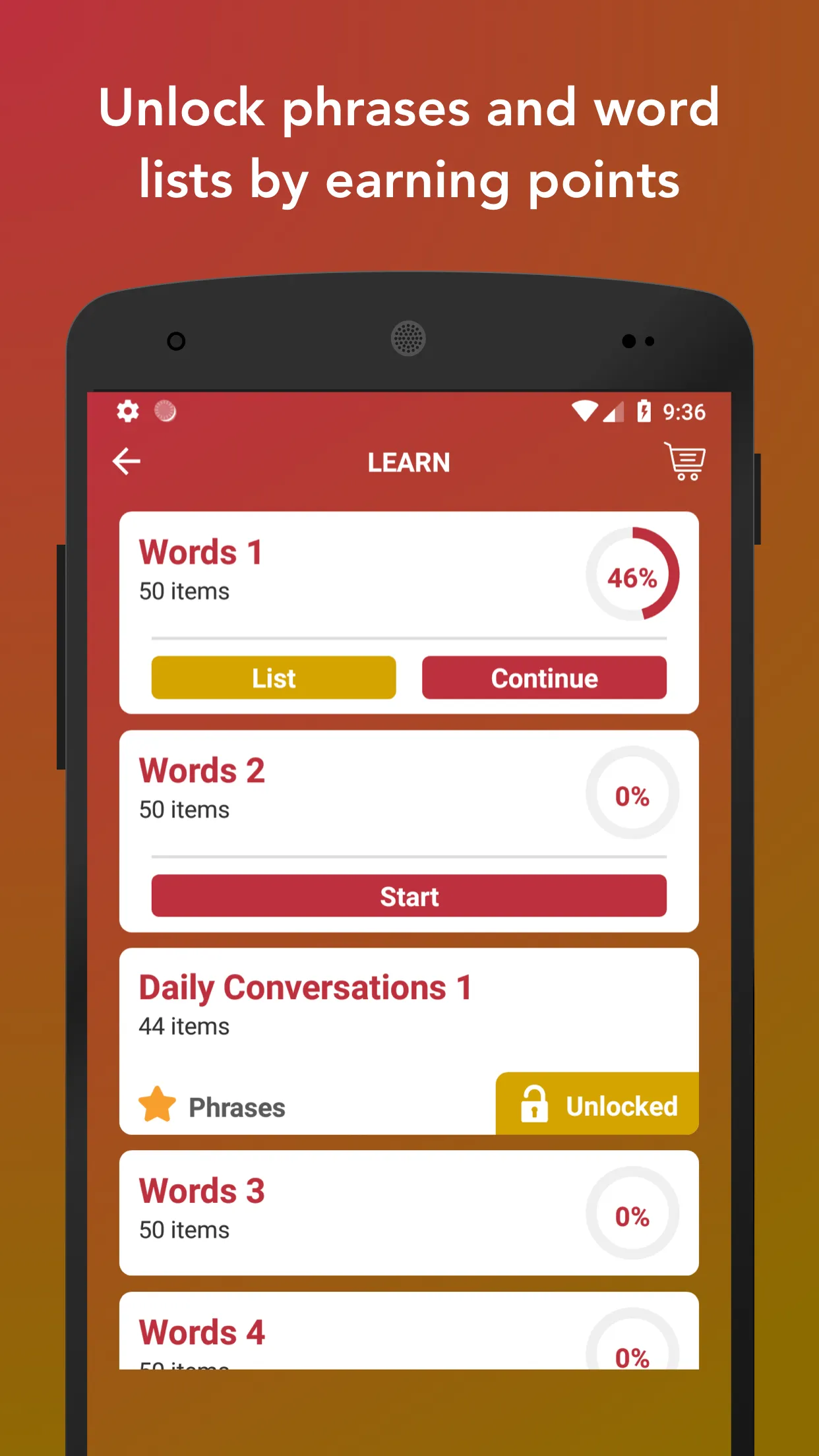 Learn Spanish Vocabulary Words | Indus Appstore | Screenshot