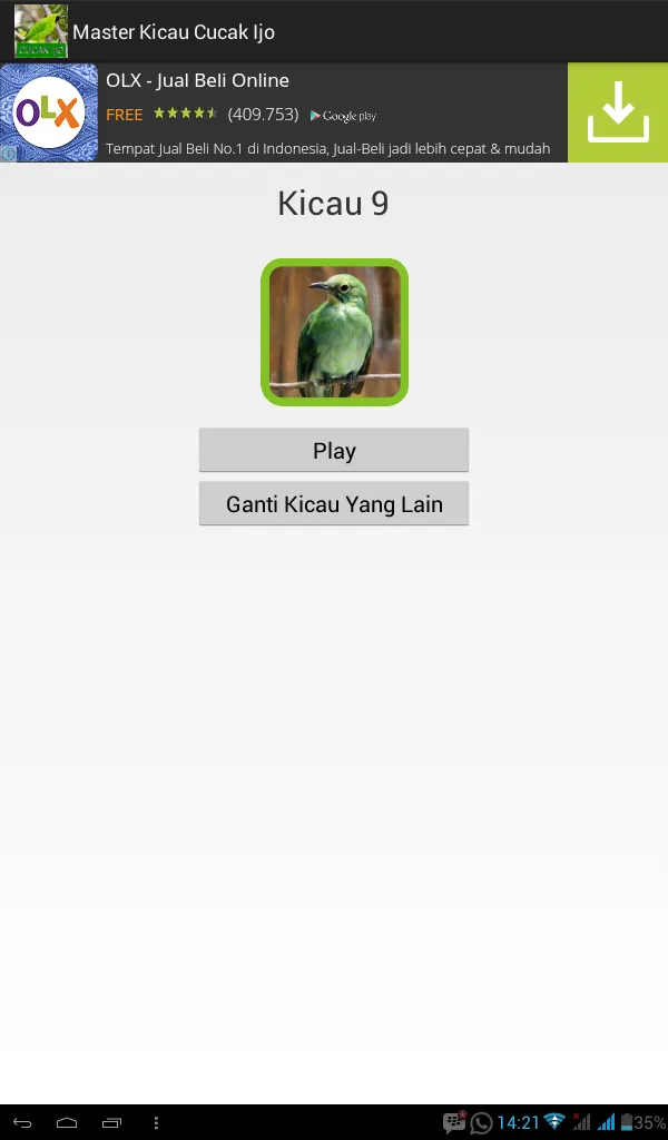 Master Kicau Cucak Ijo | Indus Appstore | Screenshot