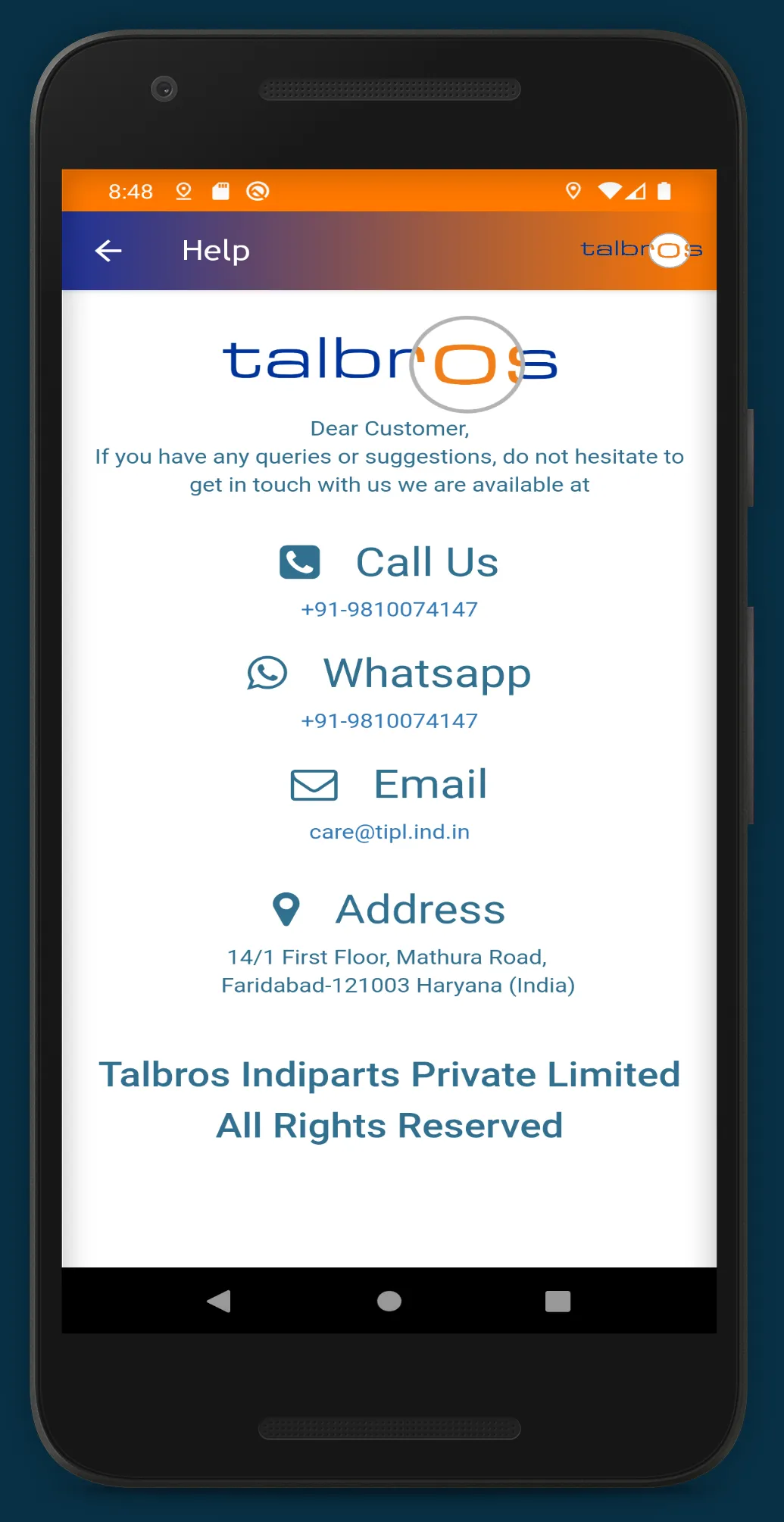 Talbros Rewardz | Indus Appstore | Screenshot