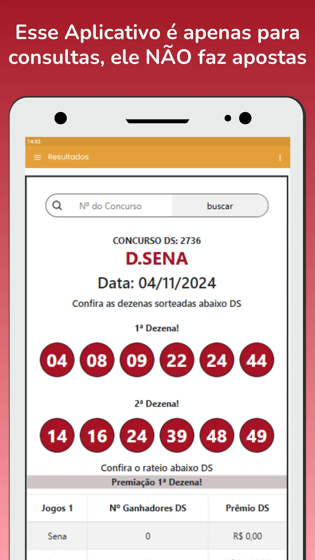 Resultado Loterias | Indus Appstore | Screenshot