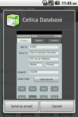 Cellica Database for MS Access | Indus Appstore | Screenshot