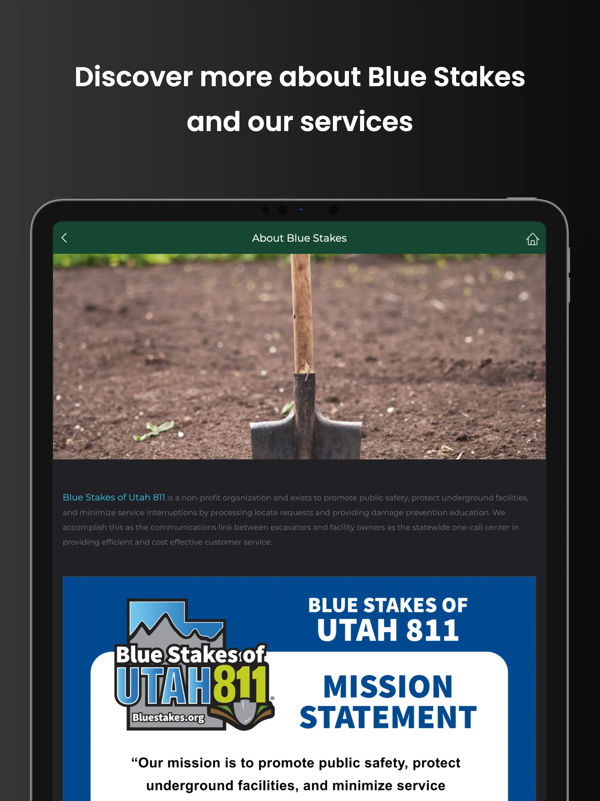 Blue Stakes of Utah 811 | Indus Appstore | Screenshot