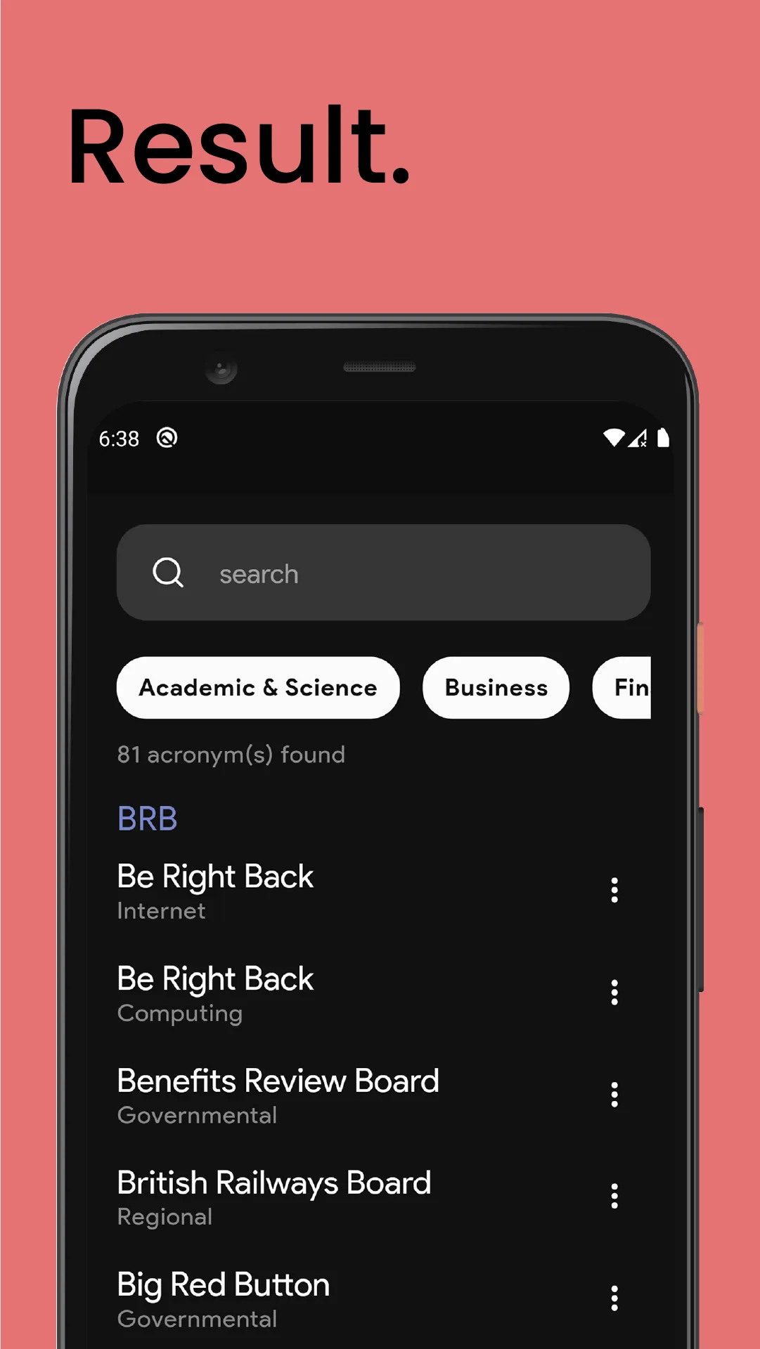 Acrofy - Acronym Finder | Indus Appstore | Screenshot