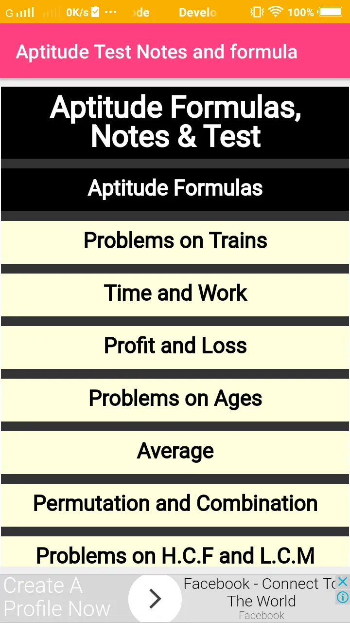 Aptitude Test Notes | Indus Appstore | Screenshot