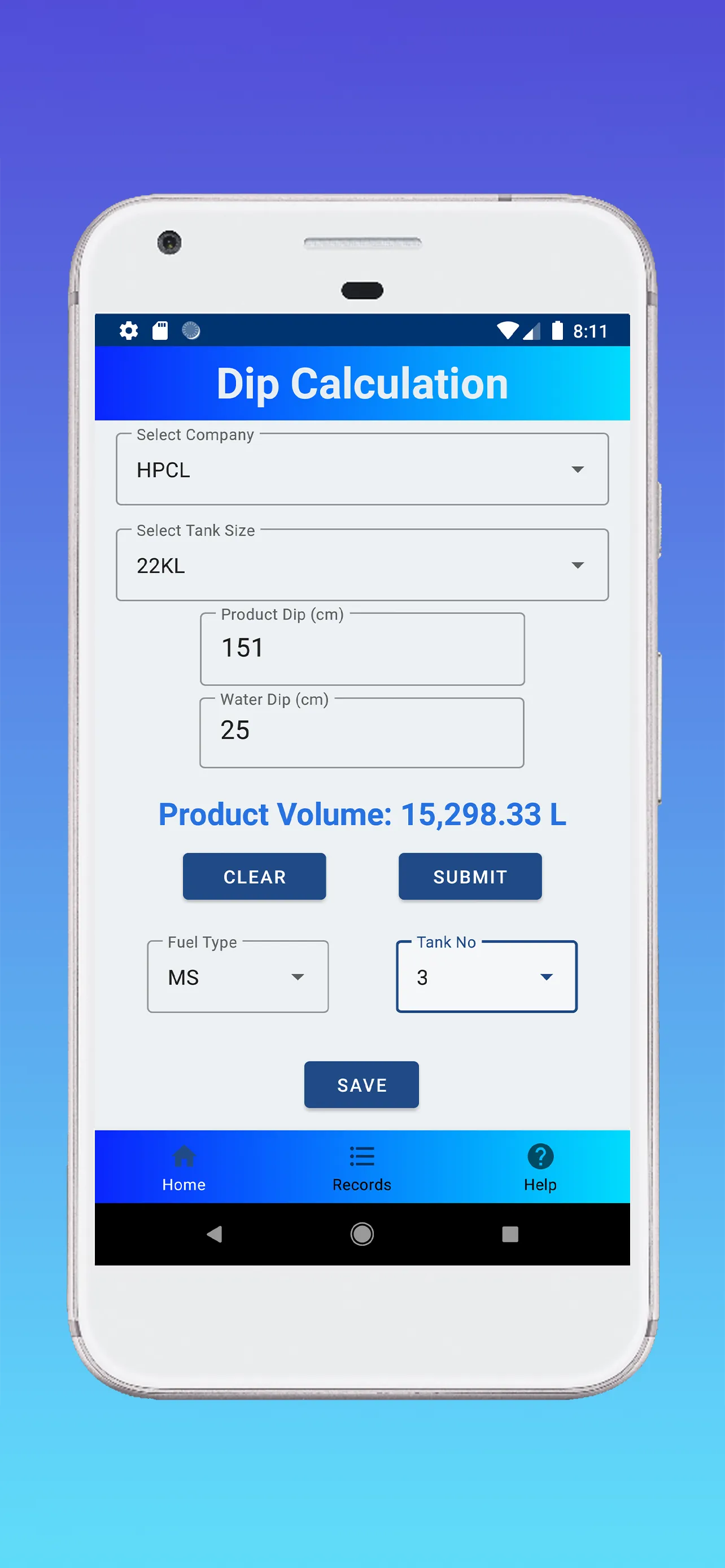 Fuel Density & Dip Calculator | Indus Appstore | Screenshot