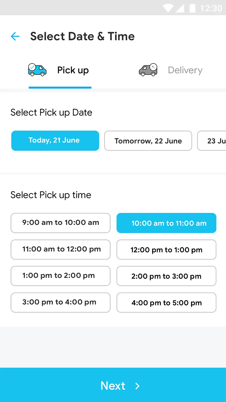 Laundry User - Template | Indus Appstore | Screenshot