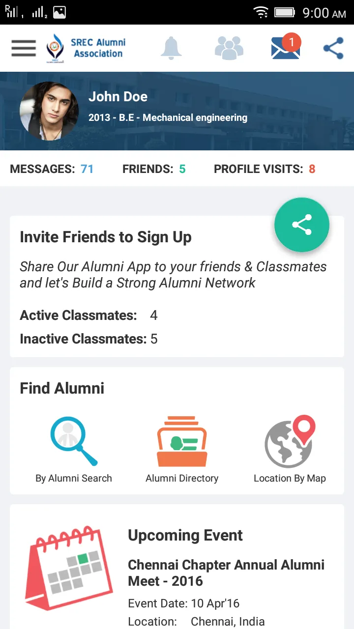 SREC Alumni Association | Indus Appstore | Screenshot