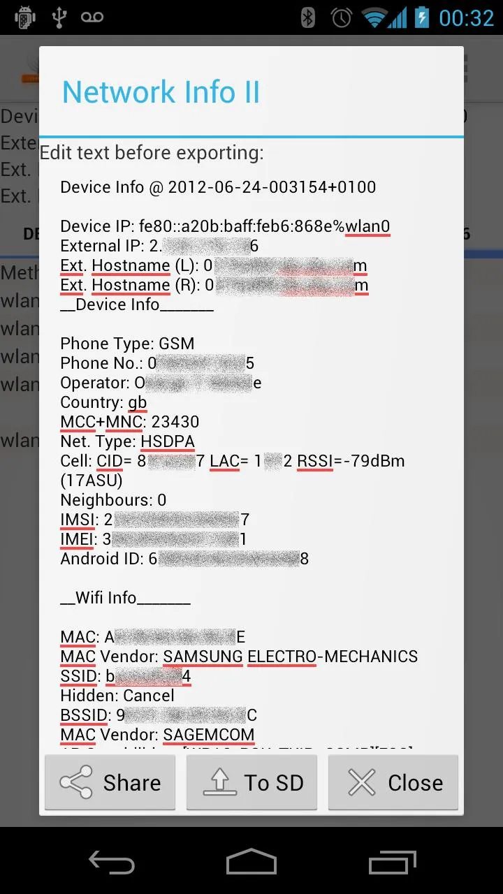 Network Info II | Indus Appstore | Screenshot