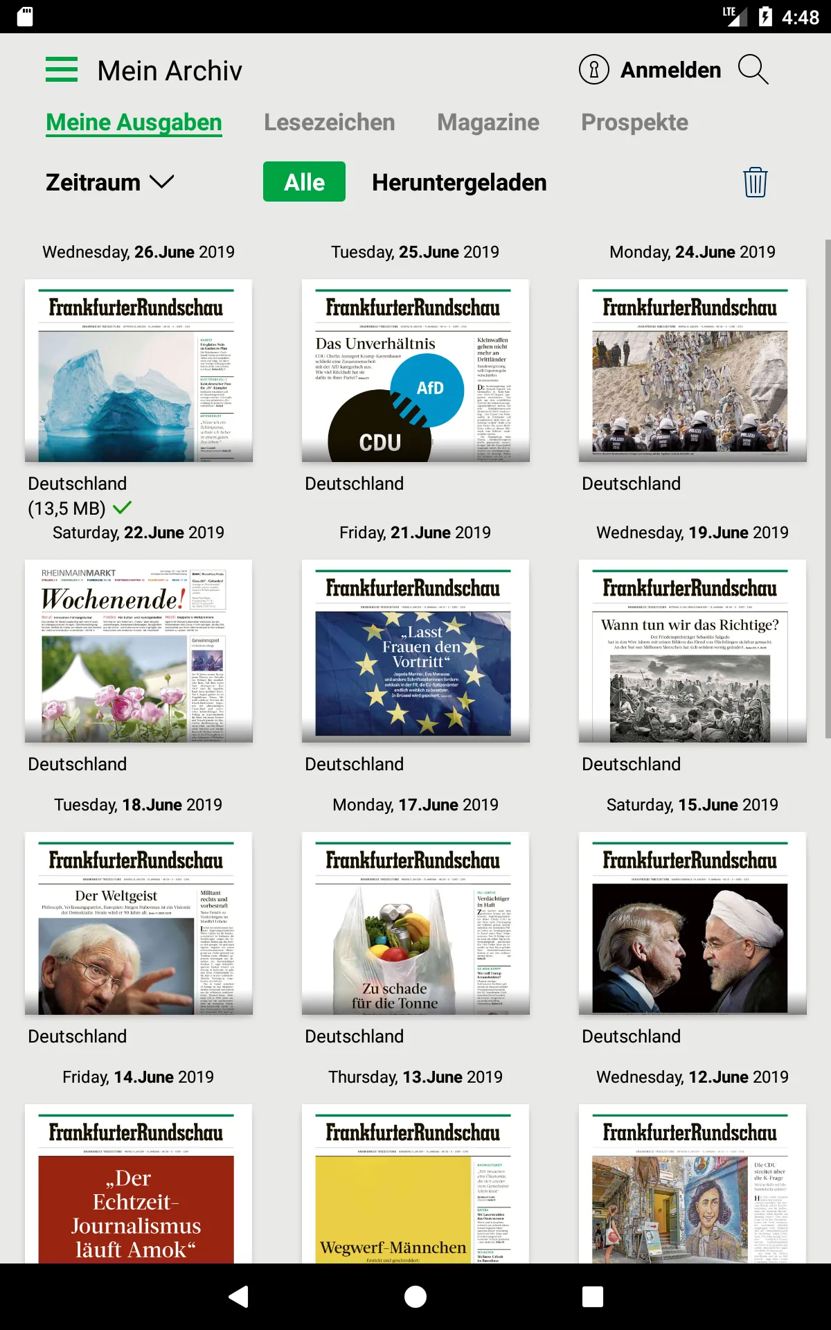 FR Digitale Zeitung | Indus Appstore | Screenshot