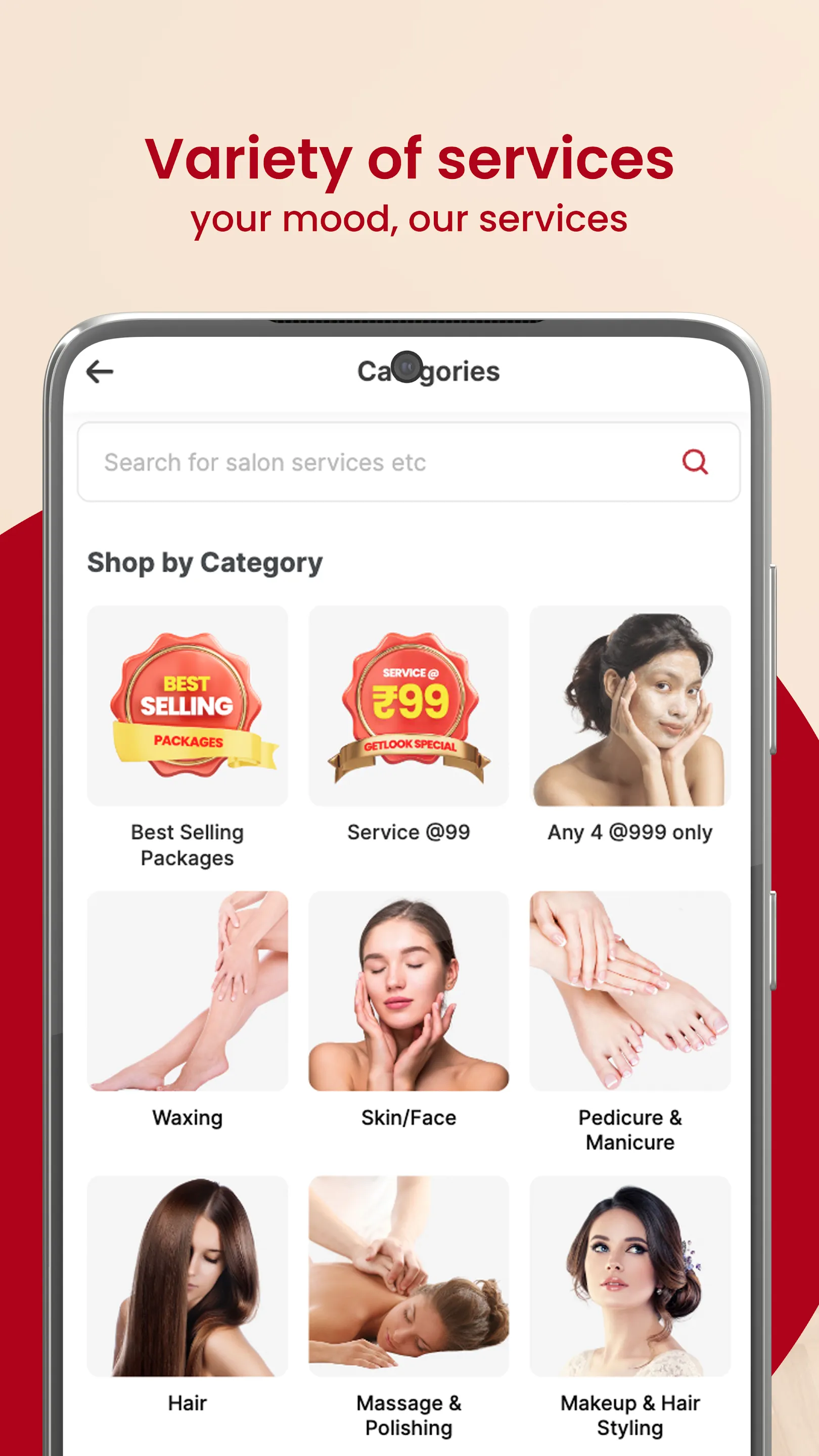 GetLook Salon at Home Services | Indus Appstore | Screenshot