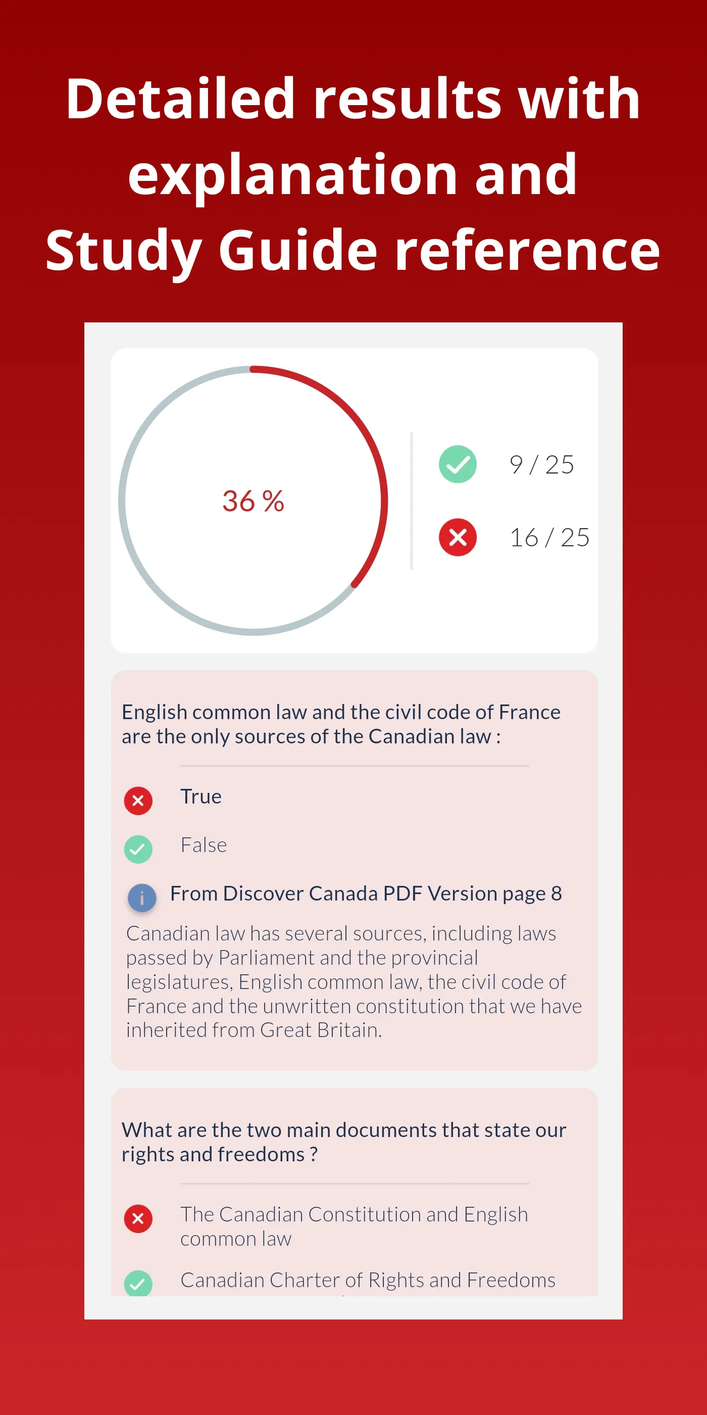 Canadian Citizenship Test 2024 | Indus Appstore | Screenshot