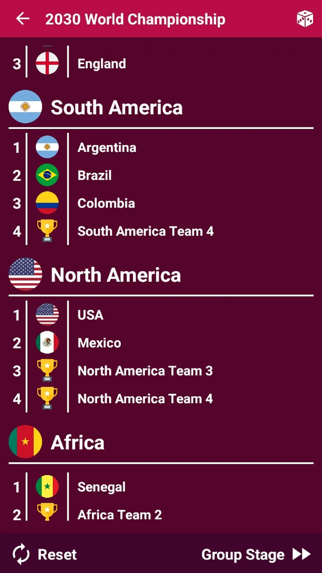 World Tournaments Simulator 24 | Indus Appstore | Screenshot