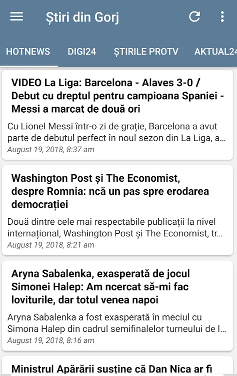 Știri din Gorj | Indus Appstore | Screenshot