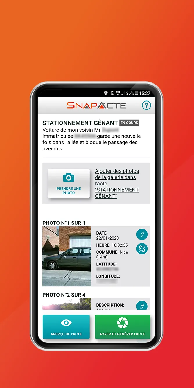 SnapActe: Constat d'huissier | Indus Appstore | Screenshot