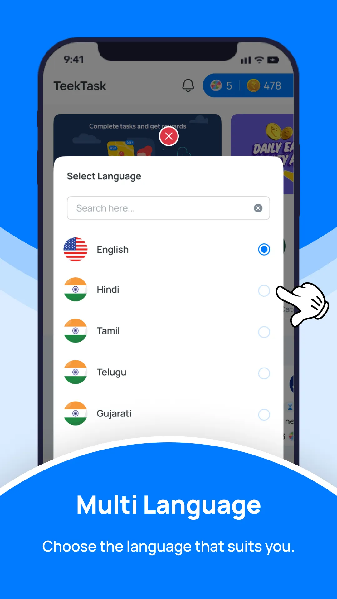 Teek Task: Earn Money Online | Indus Appstore | Screenshot