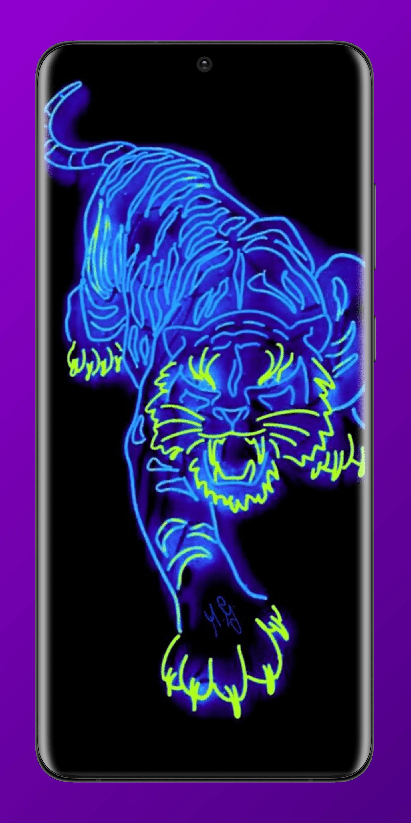 Glowing Neon Wallpaper 4K | Indus Appstore | Screenshot