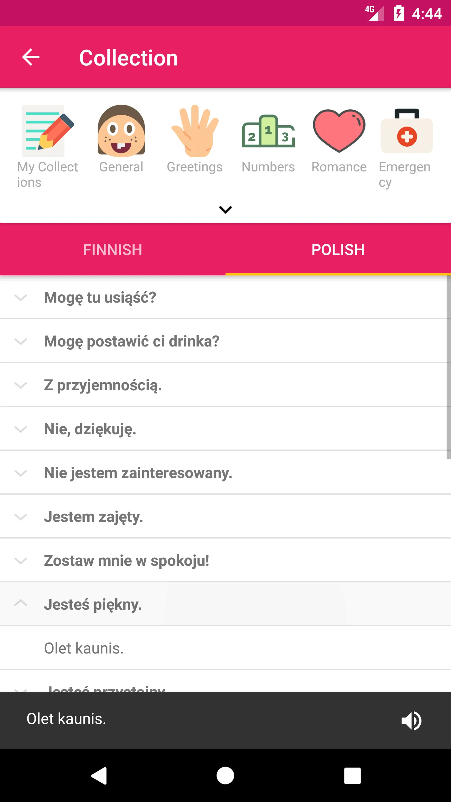 Finnish Polish Dictionary | Indus Appstore | Screenshot