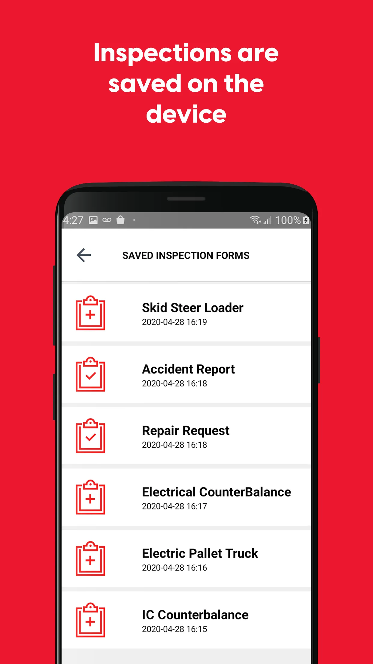 MasterCheck: Inspect Forklifts | Indus Appstore | Screenshot