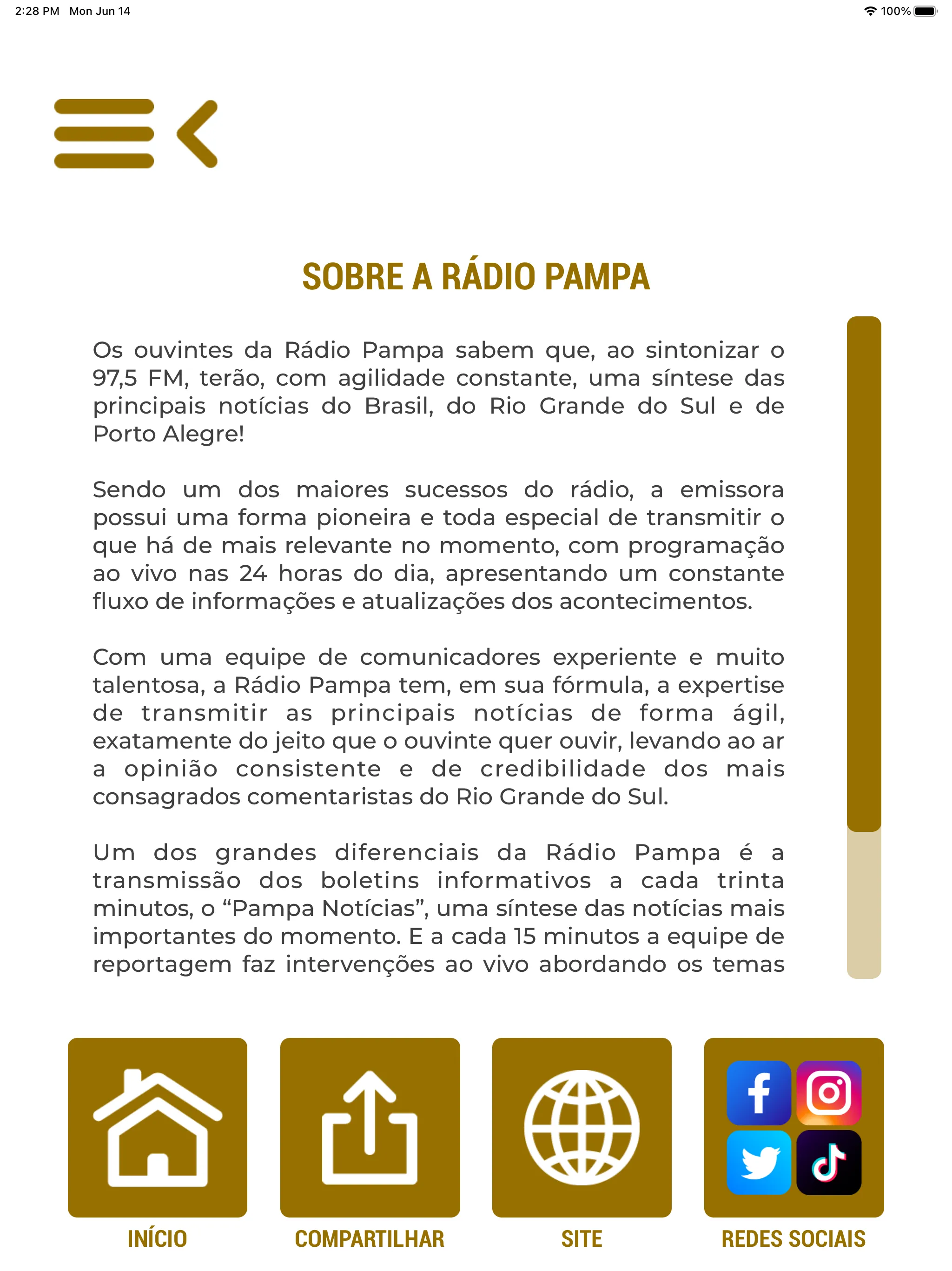 Rádio Pampa - 97,5 FM | Indus Appstore | Screenshot