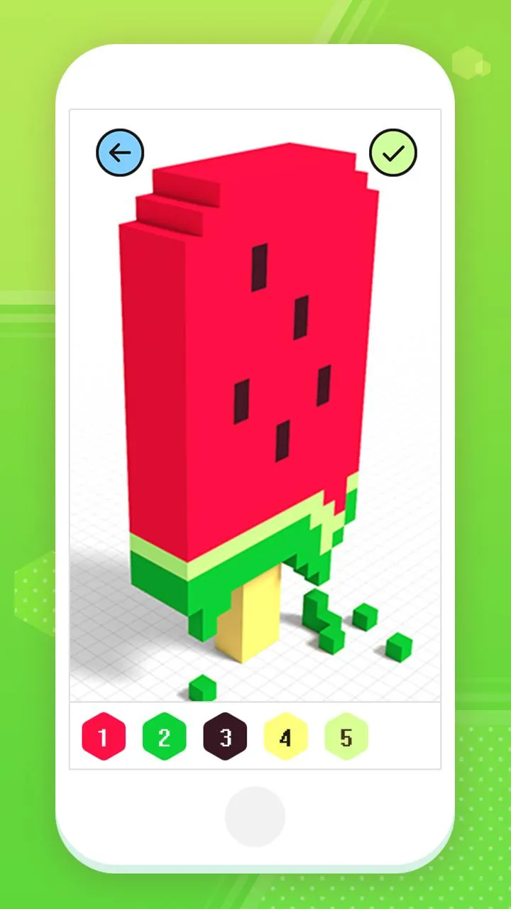 Color by the Number 3D Pixel | Indus Appstore | Screenshot