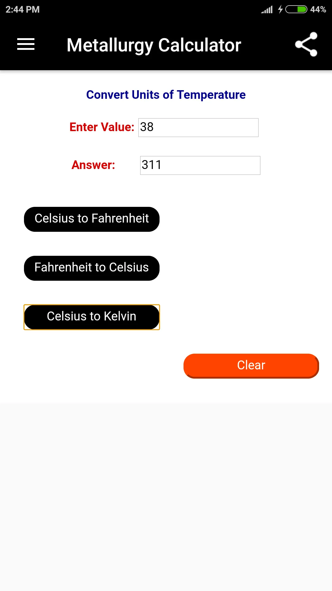 Metallurgy Calculator | Indus Appstore | Screenshot