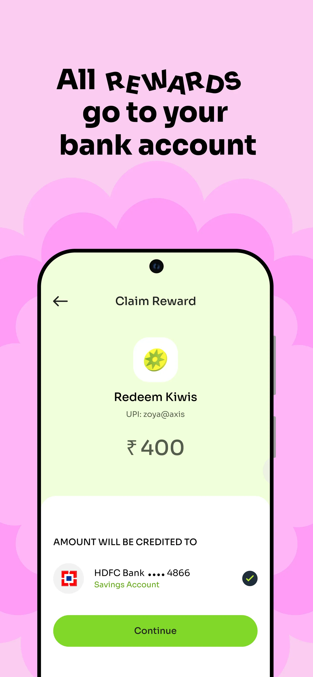 Kiwi: UPI Credit Card, Rewards | Indus Appstore | Screenshot