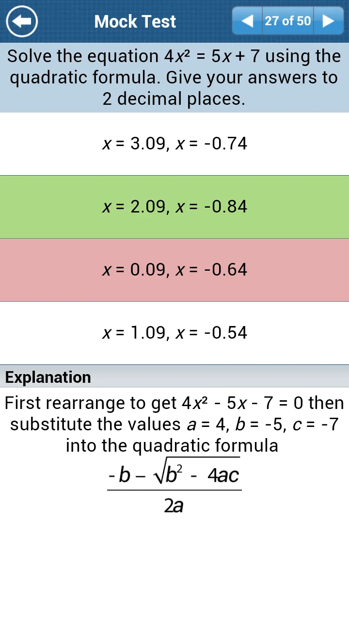 GCSE Maths Algebra Revision LE | Indus Appstore | Screenshot