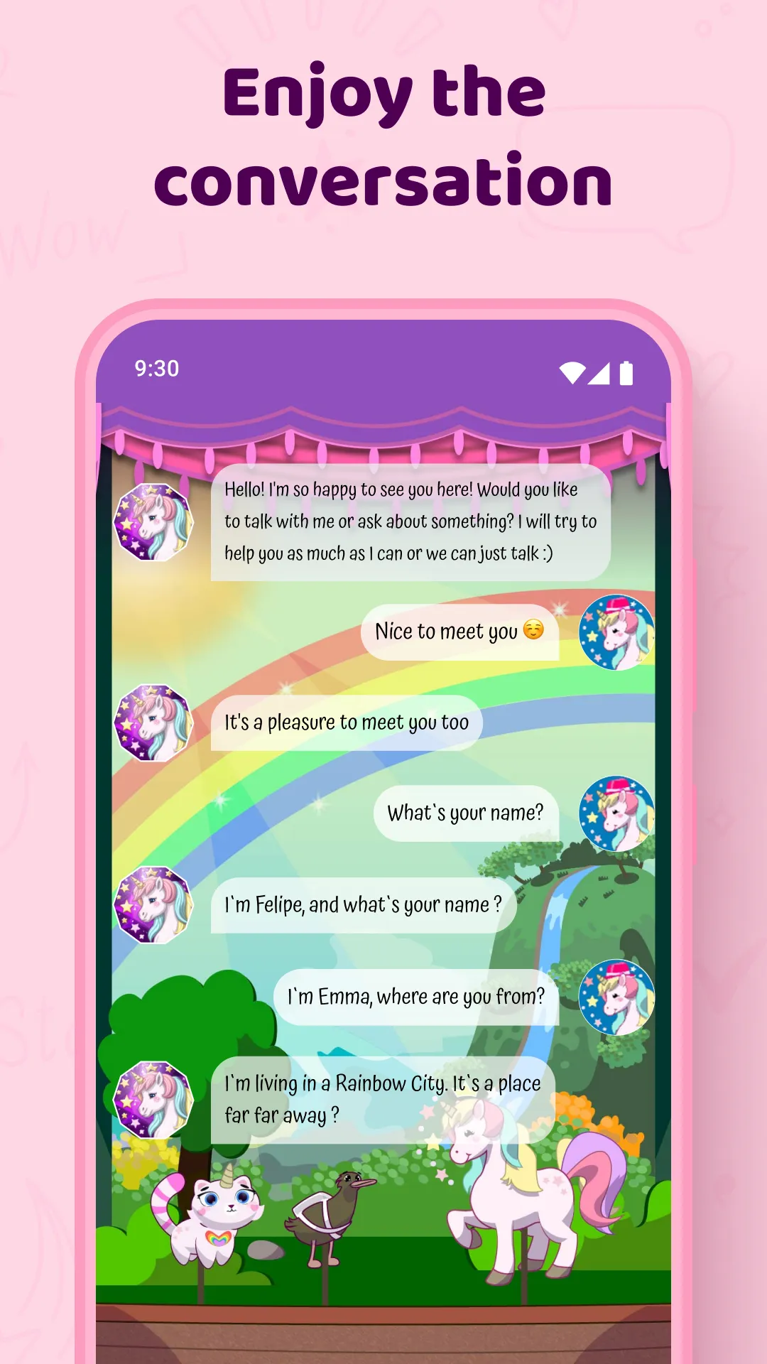 Talking Unicorn - Virtual Chat | Indus Appstore | Screenshot