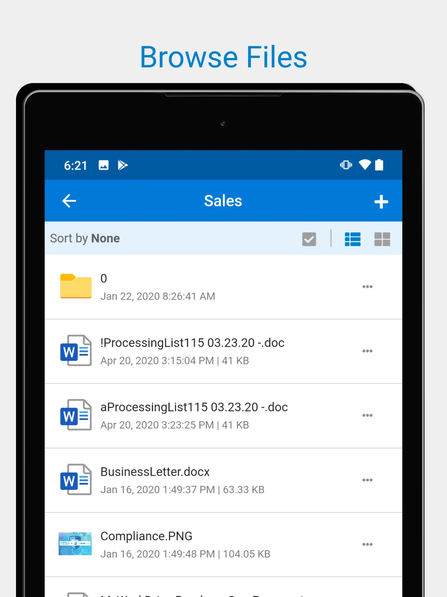 MyWorkDrive File Access | Indus Appstore | Screenshot