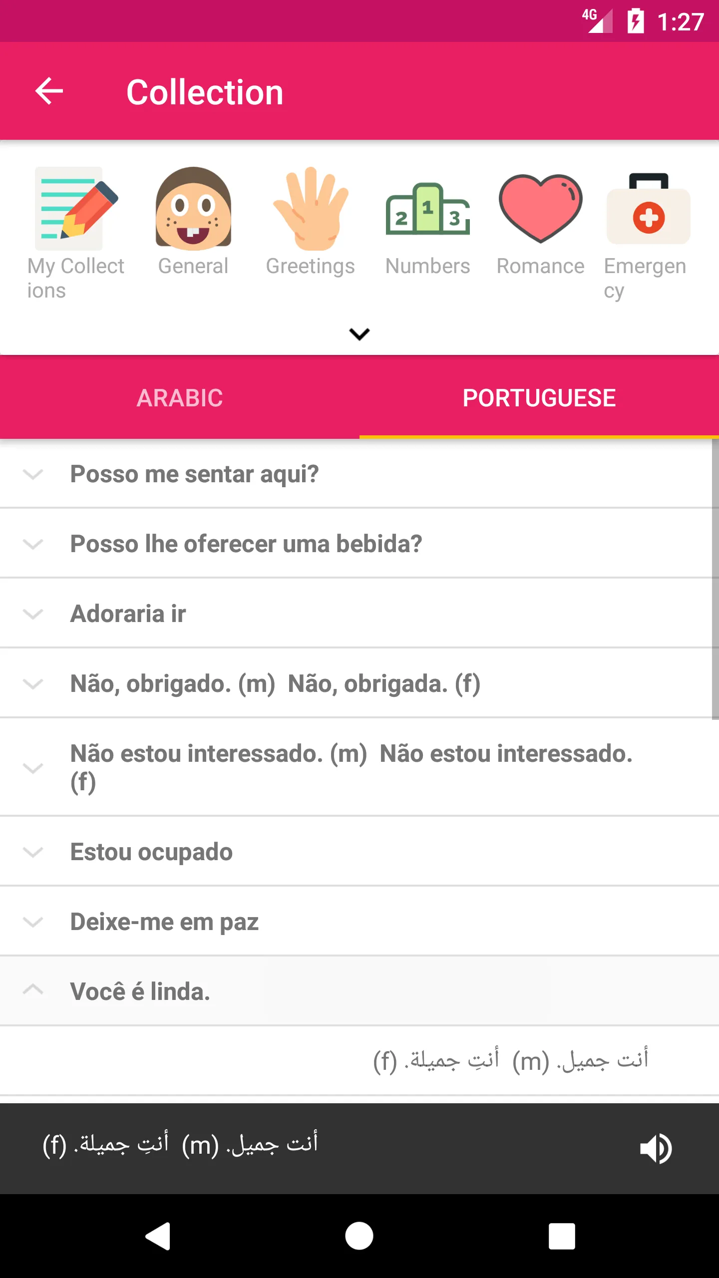 Arabic Portuguese Dictionary | Indus Appstore | Screenshot