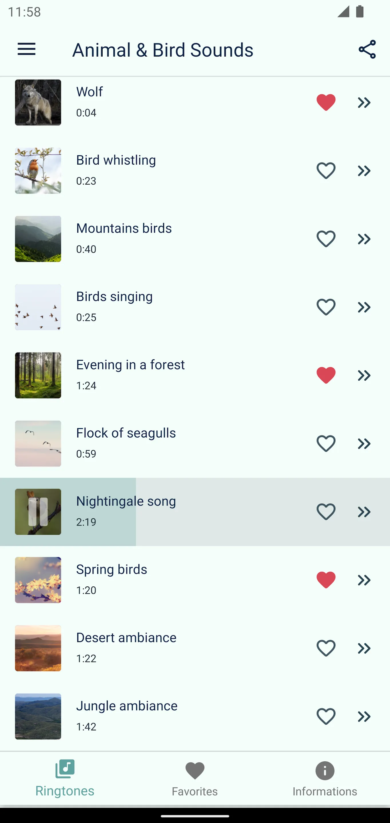 Bird and Animal sounds | Indus Appstore | Screenshot