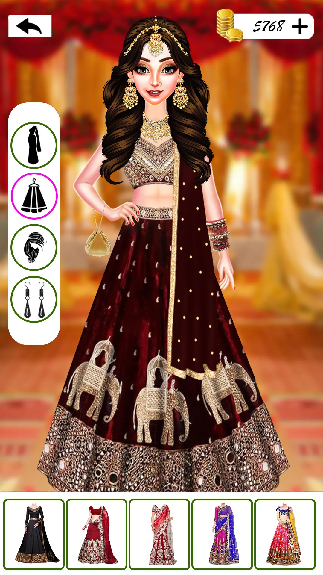 Indian Fashion Wedding Dressup | Indus Appstore | Screenshot