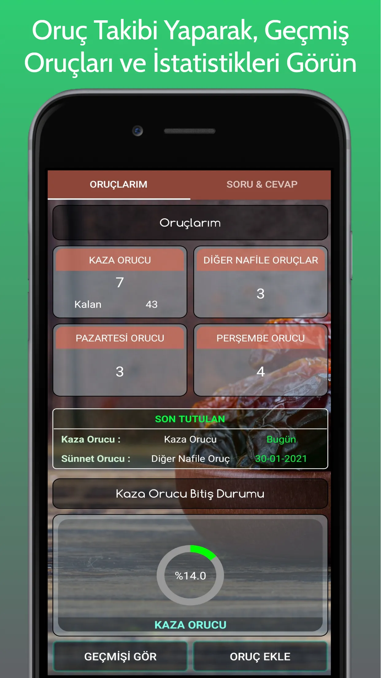 Kaza Namazı ve Oruç Takip | Indus Appstore | Screenshot