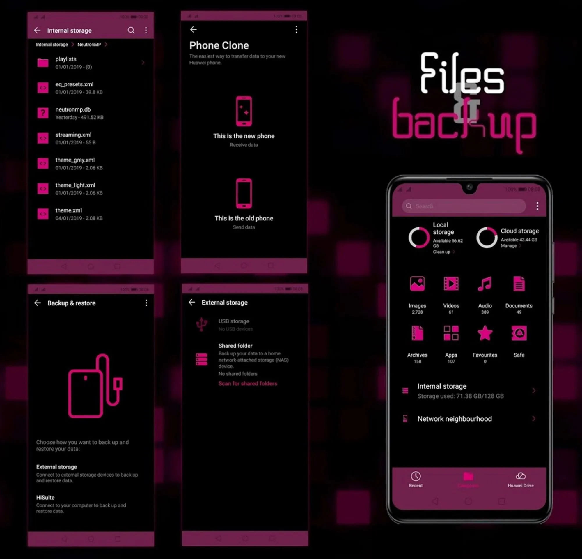 [EMUI 9.1]Mosaic Magenta Theme | Indus Appstore | Screenshot