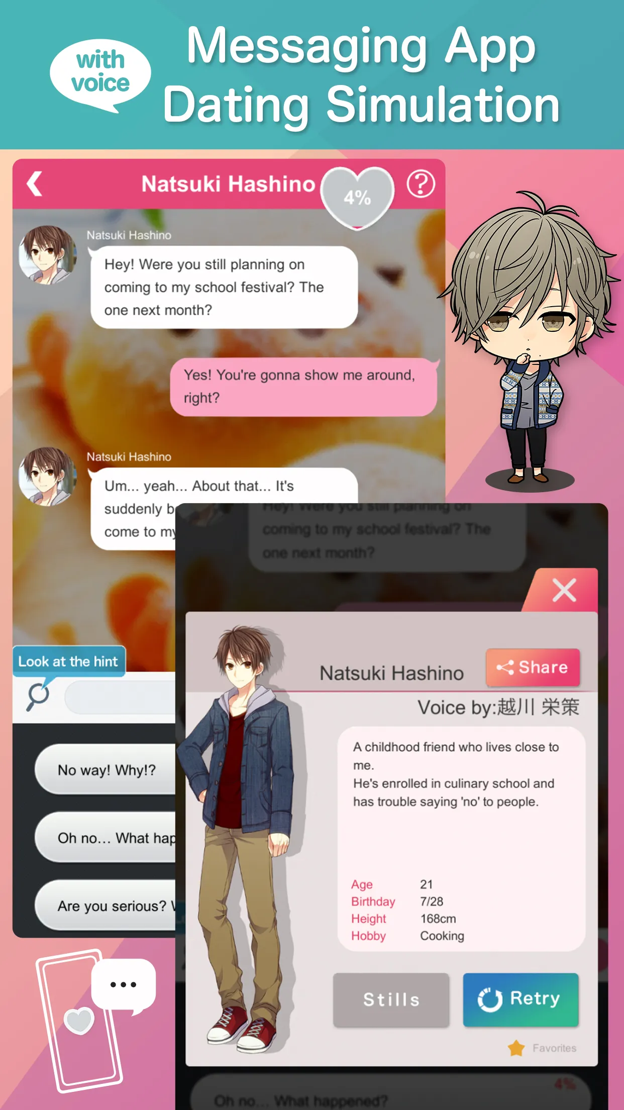 Otome Chat Connection | Indus Appstore | Screenshot